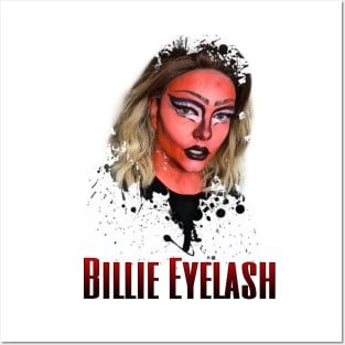 Billie Eyelash Red Posters and Art